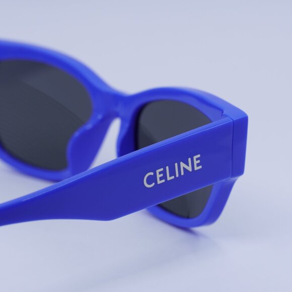 🕶️ New Celine L40197U 92A Sunglasses - Blue Frame, Smoke Lenses - Picture 9 of 9